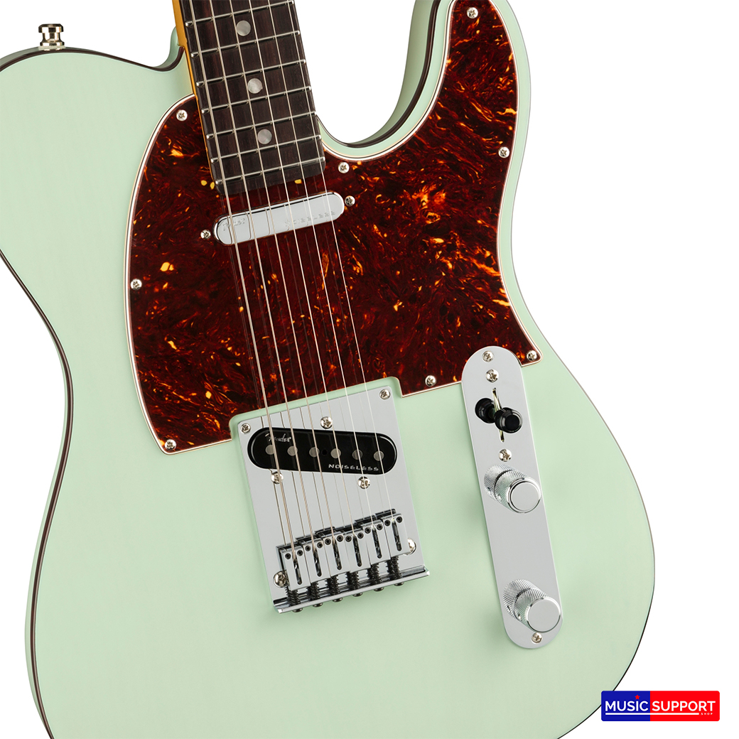 กีตาร์ไฟฟ้า Fender American Ultra Luxe Telecaster RW Transparent Surf Green