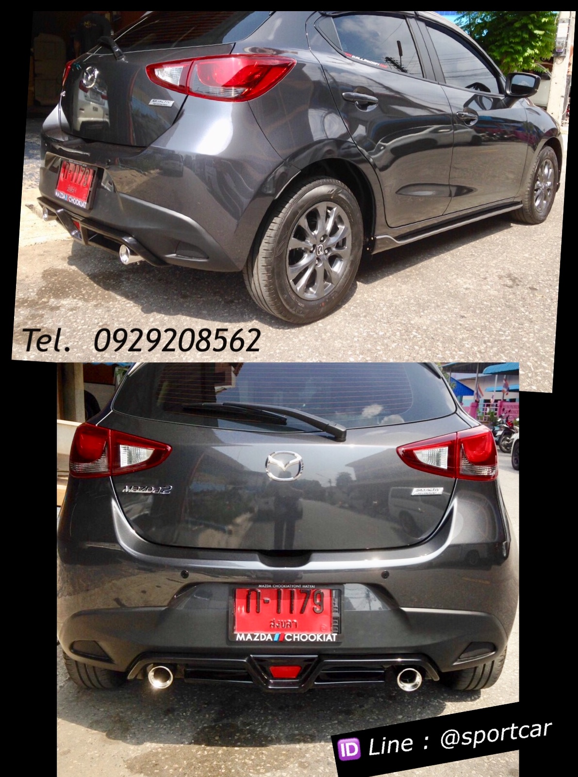 ชุดแต่งMazda2 2017 2018 2019 5ประตู OEM, สเกิร์ตแต่งMazda2 Skyactiv รอบคัน มาสด้า2 แต่งสวย