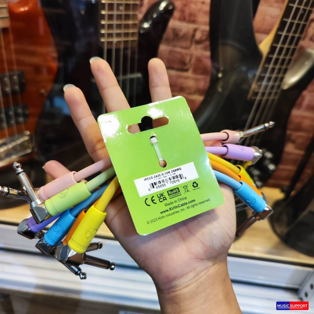 Kirlin Patch Cable Effect Guitar สายพ่วงเอฟเฟค IPCC6-243C / 1 เส้น