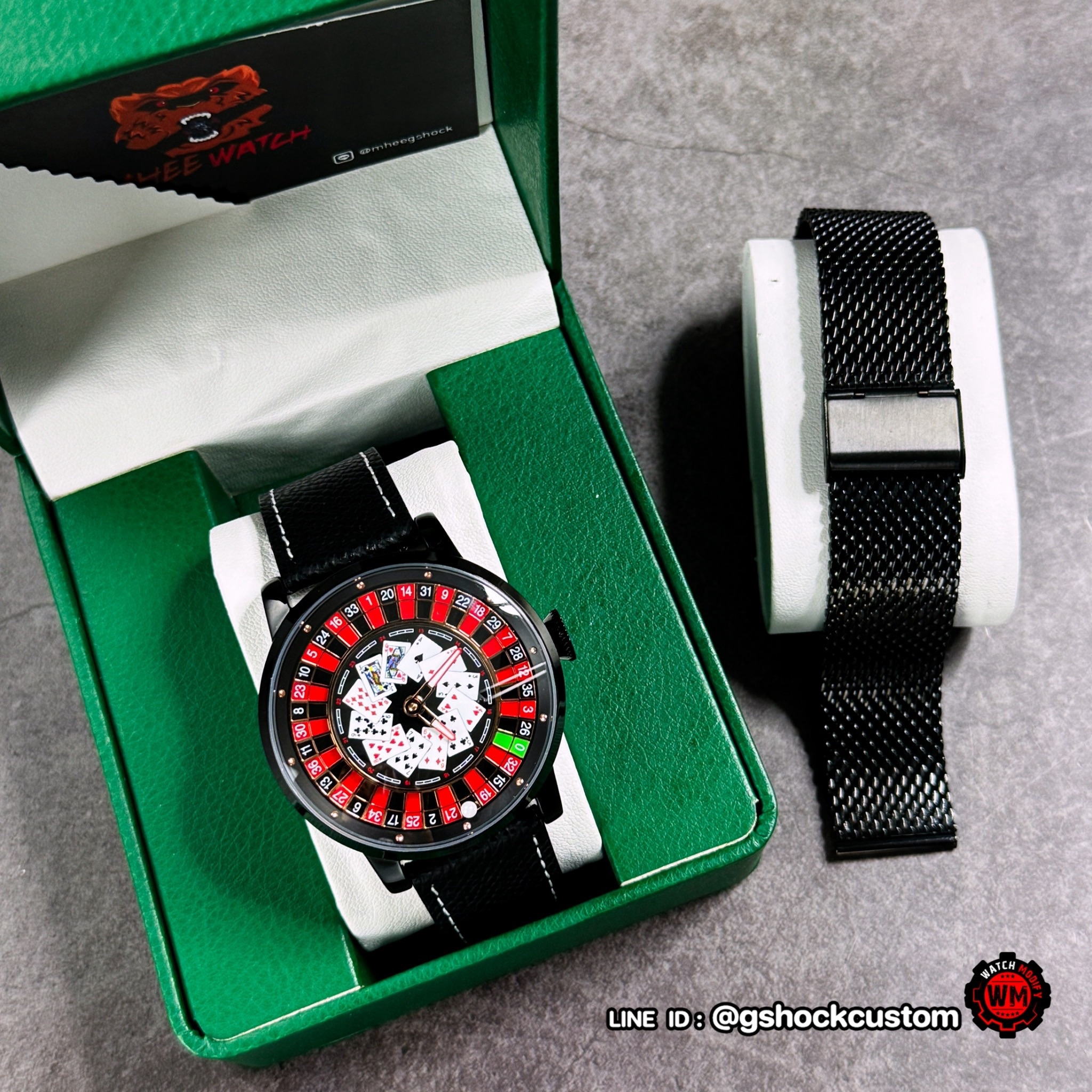 SeikoMod Special Edition Roulette Casino Lether Strap Automatic NH35 Movement
