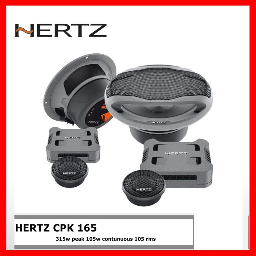 set ลำโพงติดรถยนต์ Hertz CPK165 6.5 ลำโพงแยกชิ้นติดรถยนต์ + Hertz DCX165.3 6.5 แกนร่วม
