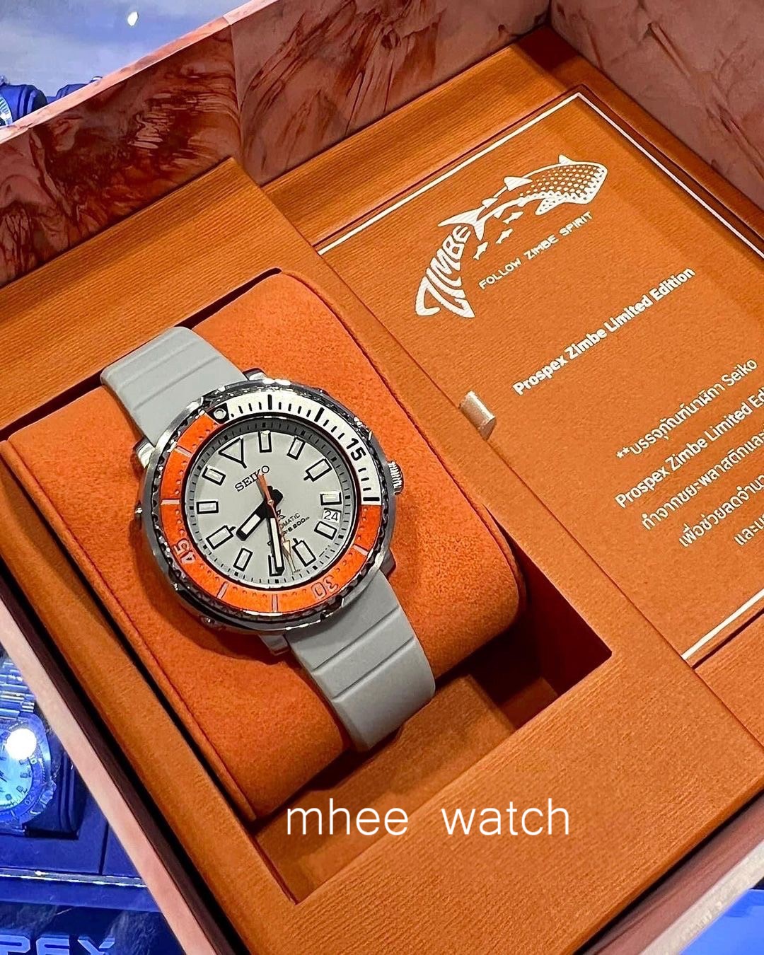 Seiko Prospex Zimbeฉลามวาฬตัวที่ 16 รุ่นDiver’s Tuna Can ผลิต1000เรือนในโลก SRPJ55K