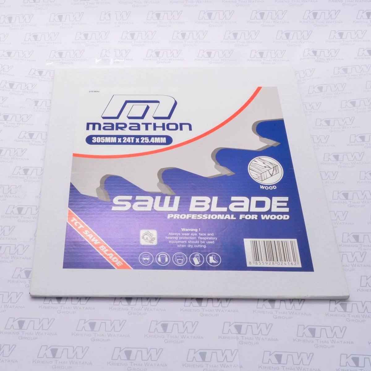 MARATHON ใบตัดไม้ฟันคาร์ไบค์ 12นิ้ว(305mm) ใบเลื่อยวงเดือน 12นิ้ว (24ฟัน 30ฟัน 40ฟัน 60ฟัน)