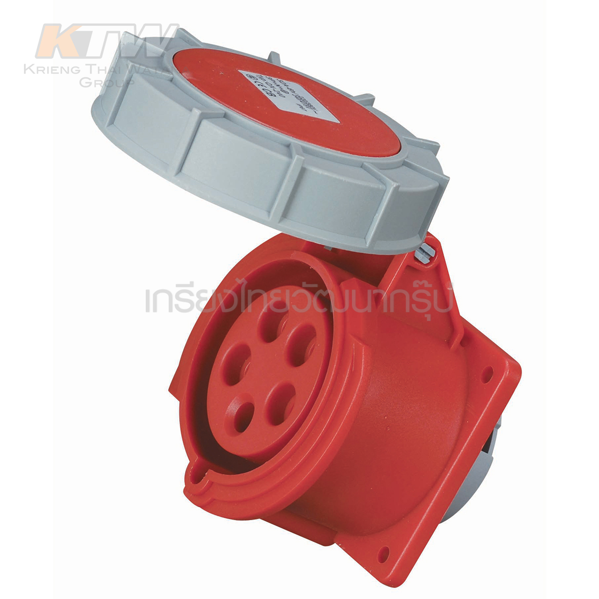 MARATHON ปลั๊กและเต้ารับอุตสาหกรรม เอ็นจิเนียริ่งพลาสติกที่ไม่ลามไฟ แบบ ฝังตรง