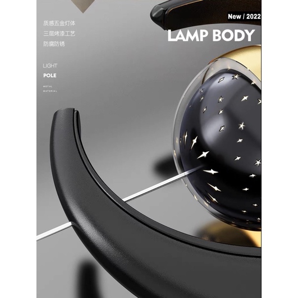 CT113A045 SOTMIA โคมไฟหัวเตียงรูปพระจันทร์ #โคมไฟหัวเตียง โคมไฟหัวเตียงห้องนอน โคมไฟเพดาน โคมไฟหัวเตียงหรู โคมไฟรูปพระจันทร์