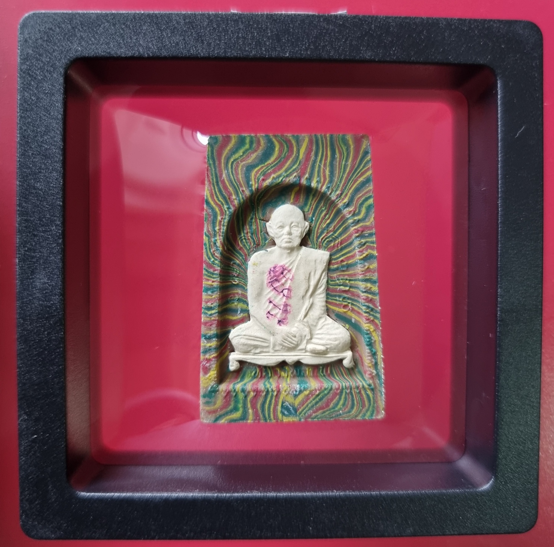 พระสมเด็จสายรุ้ง หลวงพ่อแพ พิมพ์ใหญ่ ตะกรุด 3 กษัตริย์