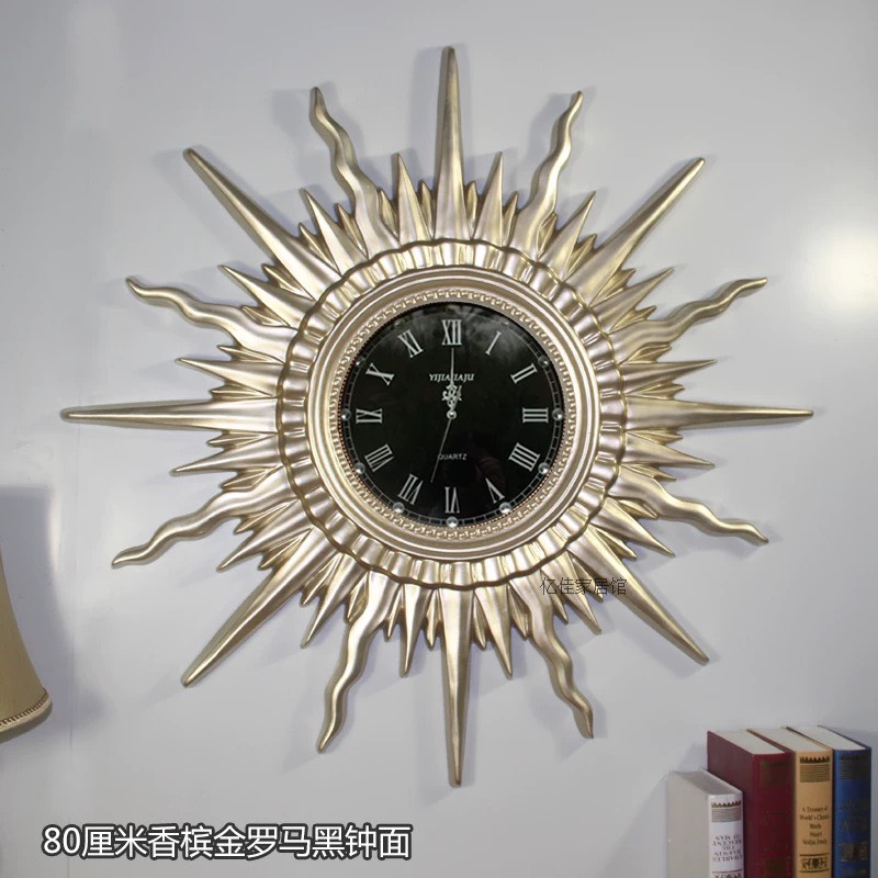 CT025C007 INTERY นาฬิกาพระอาทิตย์ นาฬิกา นาฬิกาติดผนัง นาฬิกาแต่งห้อง นาฬิกาเสริมดวง นาฬิกาสวย wall clock sun style