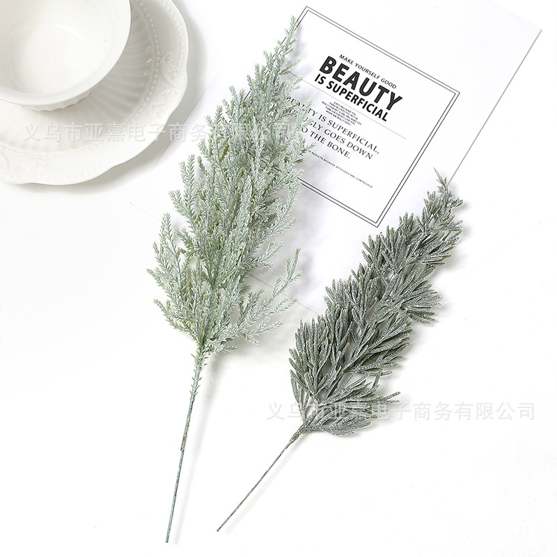 ต้นคริสต์มาส ใบสน ใบไม้ปลอม หิมะ ใบไม้ตกแต่งห้อง ใบไม้ปลอมสวยๆ ตกแต่ง ST502E809