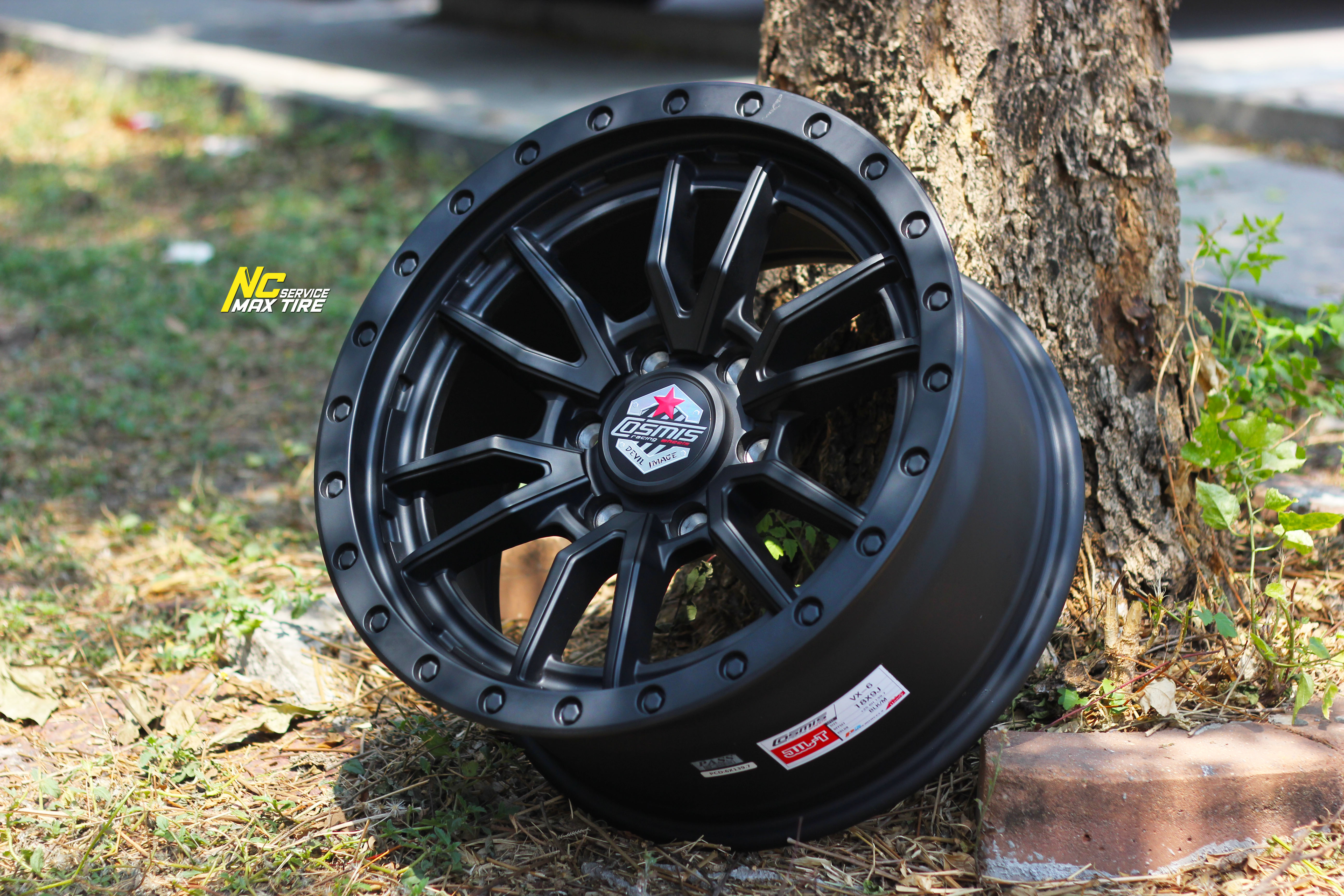 ล้อแม็กสวยๆ / ล้อแม็กออฟโรด / ล้อแม็กขอบ18 / Cosmis / DEVIL / VX-6 / OffRaod / 18x9.0 6H139.7 ET25 / ล้อแม็กสีดำด้านทั้งวง / NC