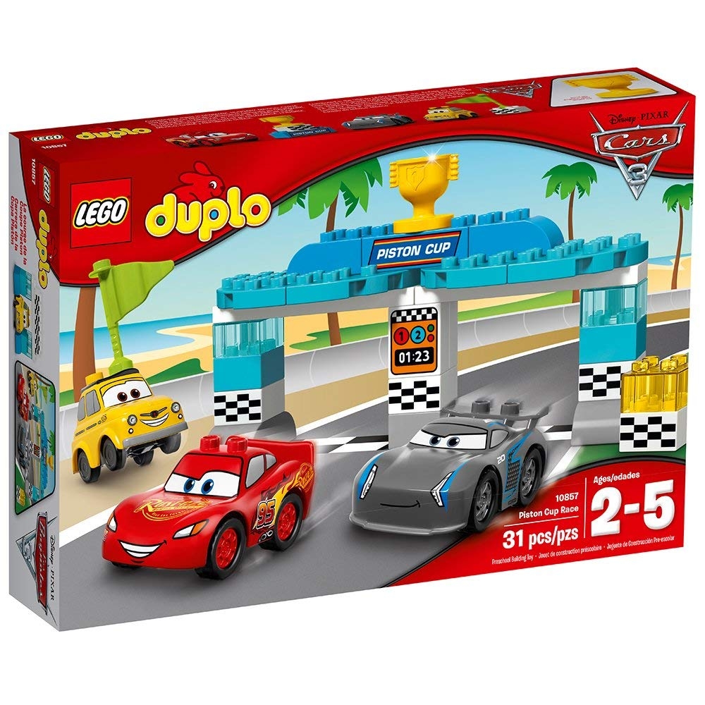 Lego Duplo 10857 Piston Cup Race ตัวต่อเลโ้ก้ ชุดการแข่งขันรถดิสนีย์คาร์ ส่งฟรี ems