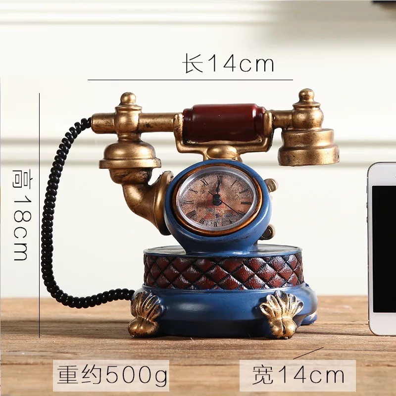 C1009C010 FAMITOSS นาฬิกา วินเทจ ของแต่งบ้าน แต่งร้าน บอกเวลาได้จริง ของขวัญ ของตั้งโชว์ตกแต่งบ้าน แต่งร้าน แต่งบ้าน