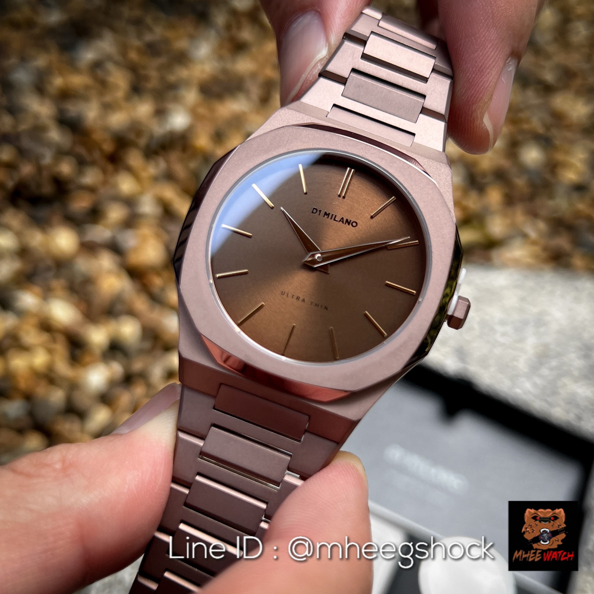 D1 milano Ultra Thin Champagne Gold Special Edition ของแท้ ประกัน 1 ปี