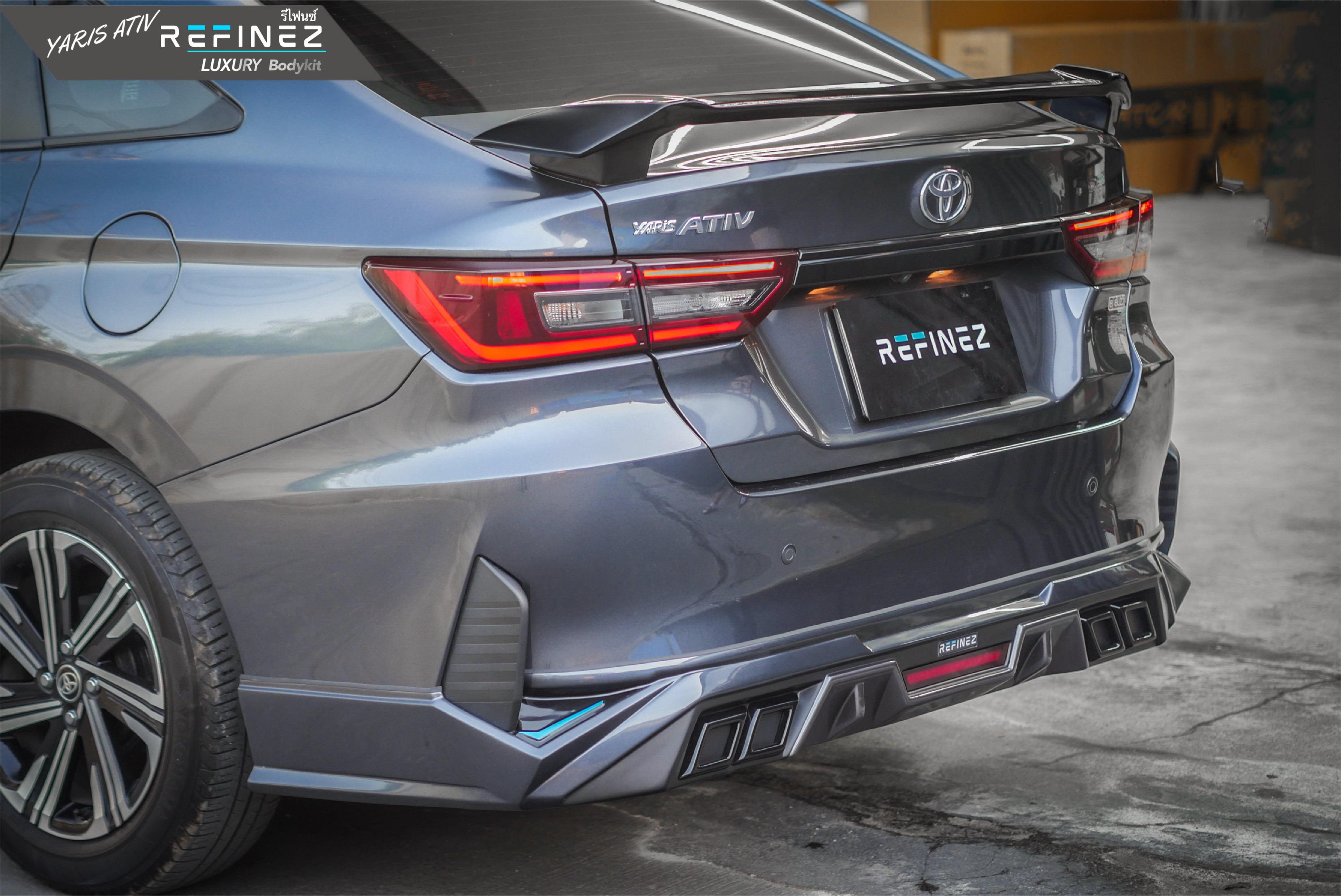 ชุดแต่ง Yaris Ativ 2022 2023 2024 2025 ทรง REFINEZ LUXURY by ASC - Sport Premium Bodykit หล่อหรูยิ่งกว่าเดิม