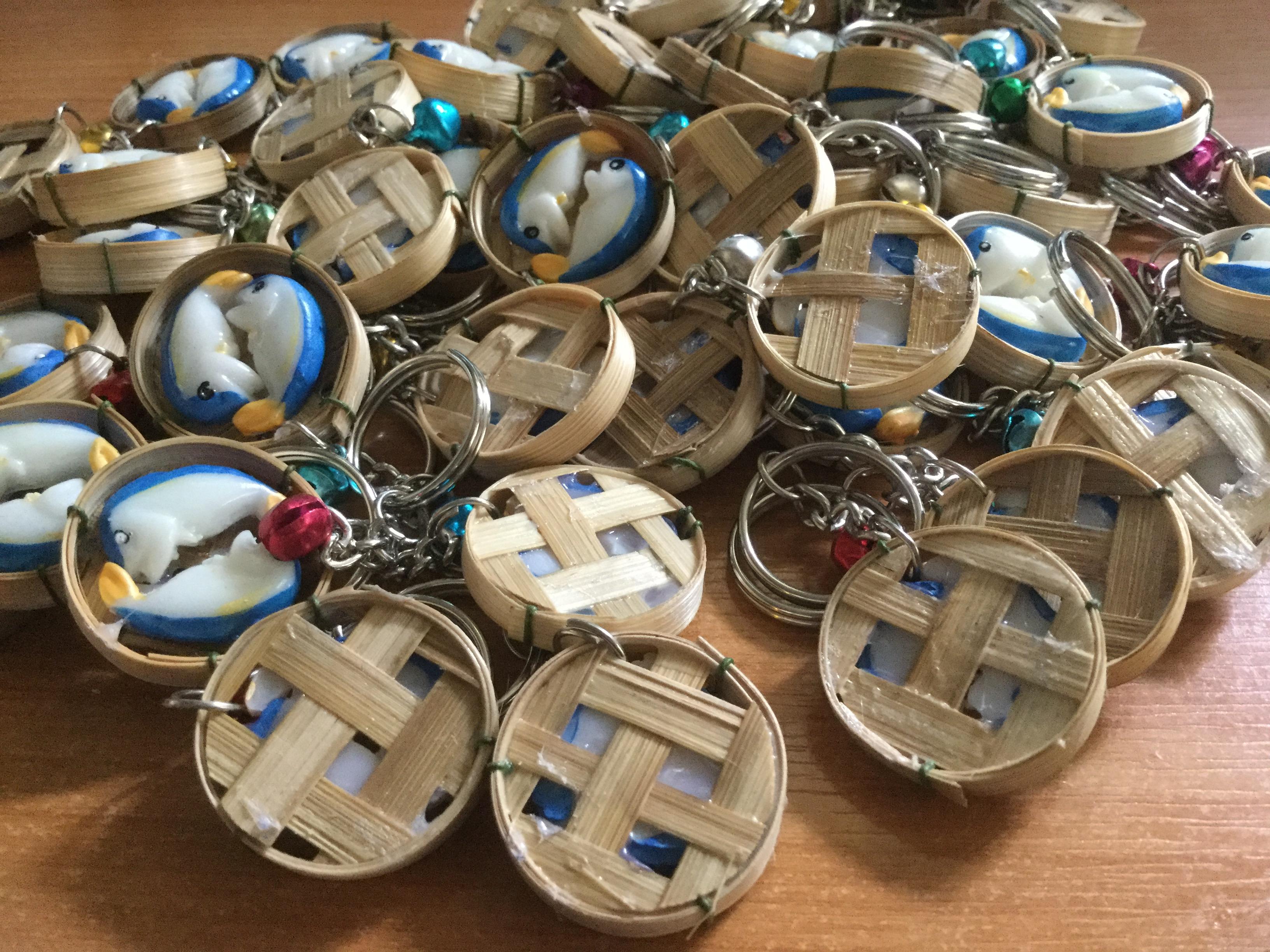 พวงกุญแจปลาทูอัมพวา / ชุด 4 ชิ้น