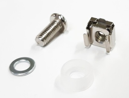 19" GERMANY Screw M6, Captive Nut M6 and Plastic Washer G7-09300 ถุงมี 1 ชุด