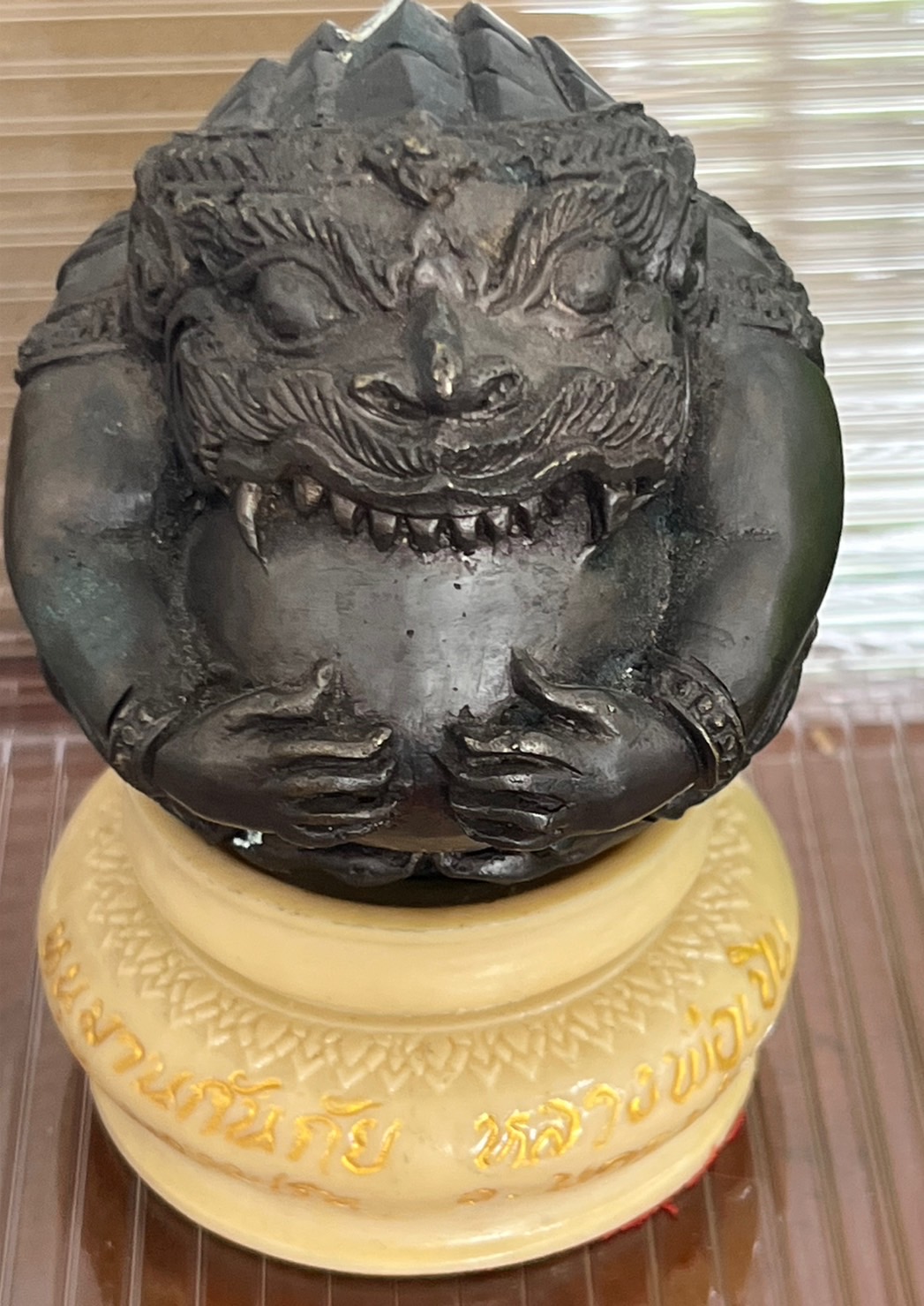 หนุมานกันภัย หลวงพ่อเปิ่น วัดบางพระ นครปฐม ขนาดตั้งบูชา 3 นิ้ว