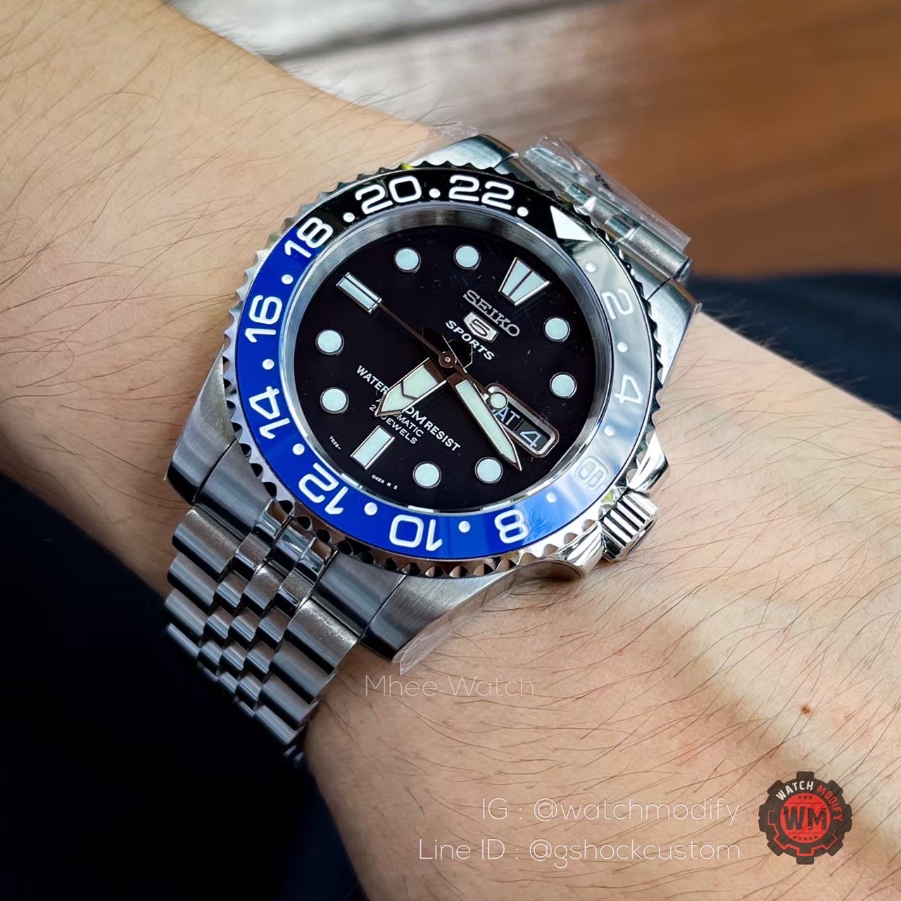 Seiko Modify Batman Submarine สายJubilee Snzf15 ที่สุดของ rare item