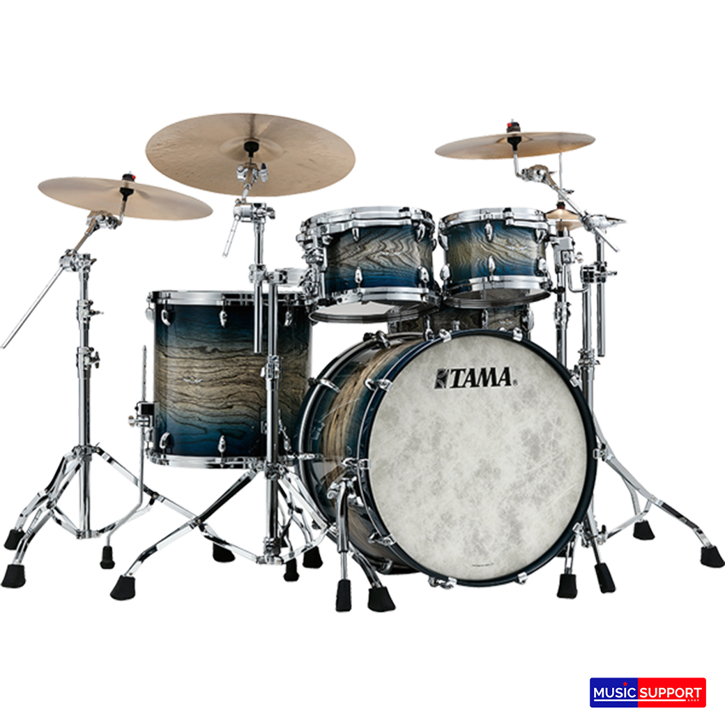 กลองชุด TAMA STAR WALNUT ชุด 4 ใบ ไม่รวมขาตั้ง (IJB) Indigo Japanese Burst