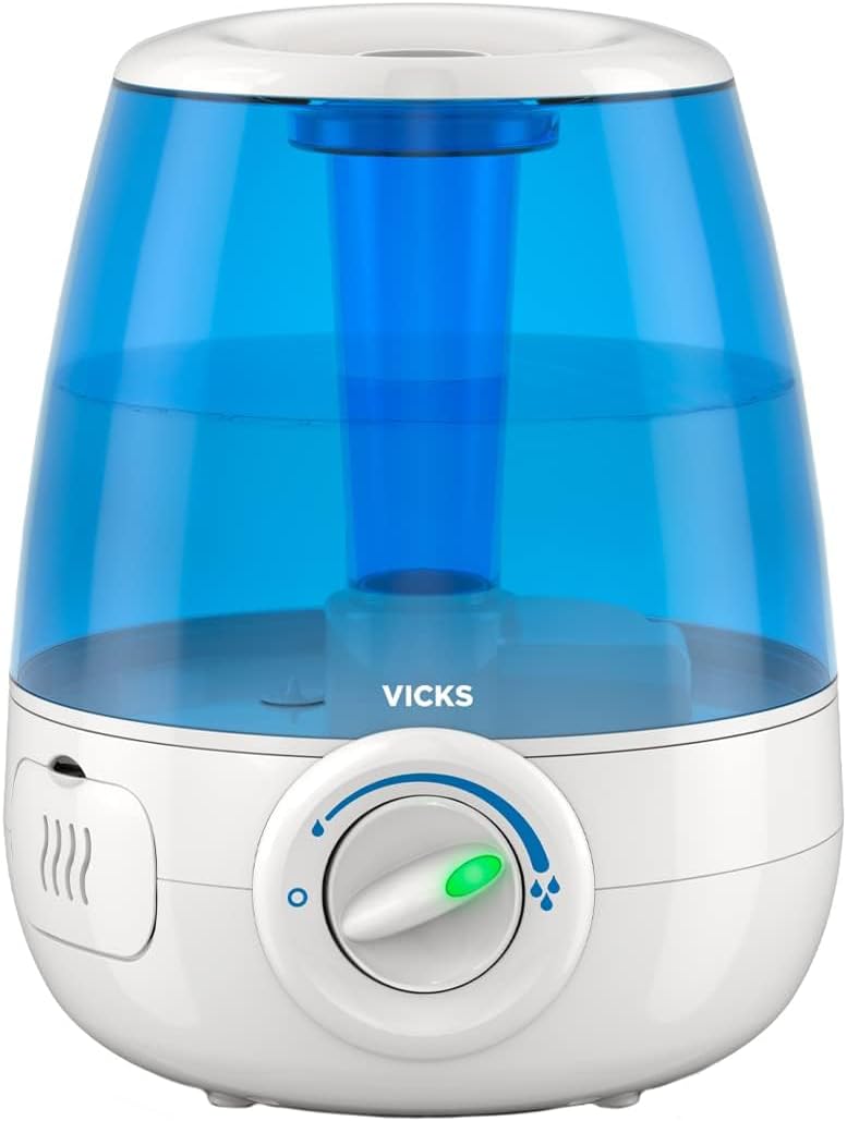 Vicks Filter-Free Cool Mist Humidifier รุ่น V4600 เครื่องทำความชื้น ระบบอัลตราโซนิก พร้อมที่แปลงไฟ