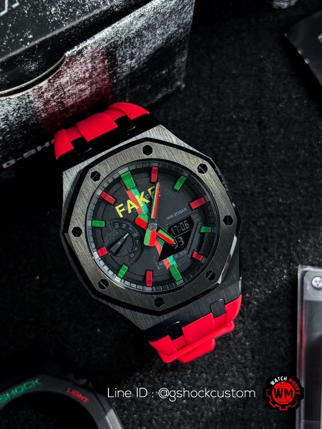 G-Shock Casioak GG Street Fashion Red Rubber Strap Special Edition