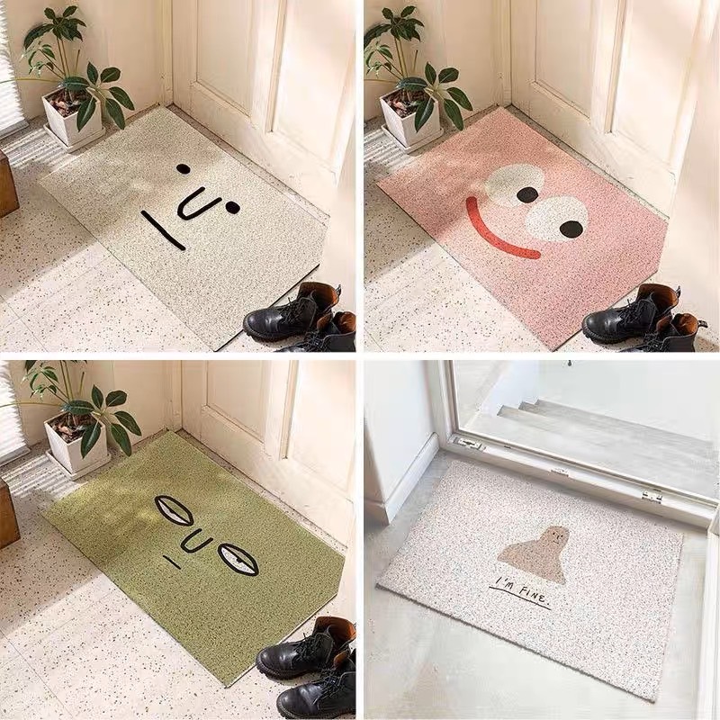 พรมดักฝุ่น PVC พรมเช็ดเท้า หลากหลายแบบและขนาด พรม DOORMAT พรมดักฝุ่นหน้าบ้าน พรมแต่งห้อง DOOR MAT UTSUKUSHI S1F01F006