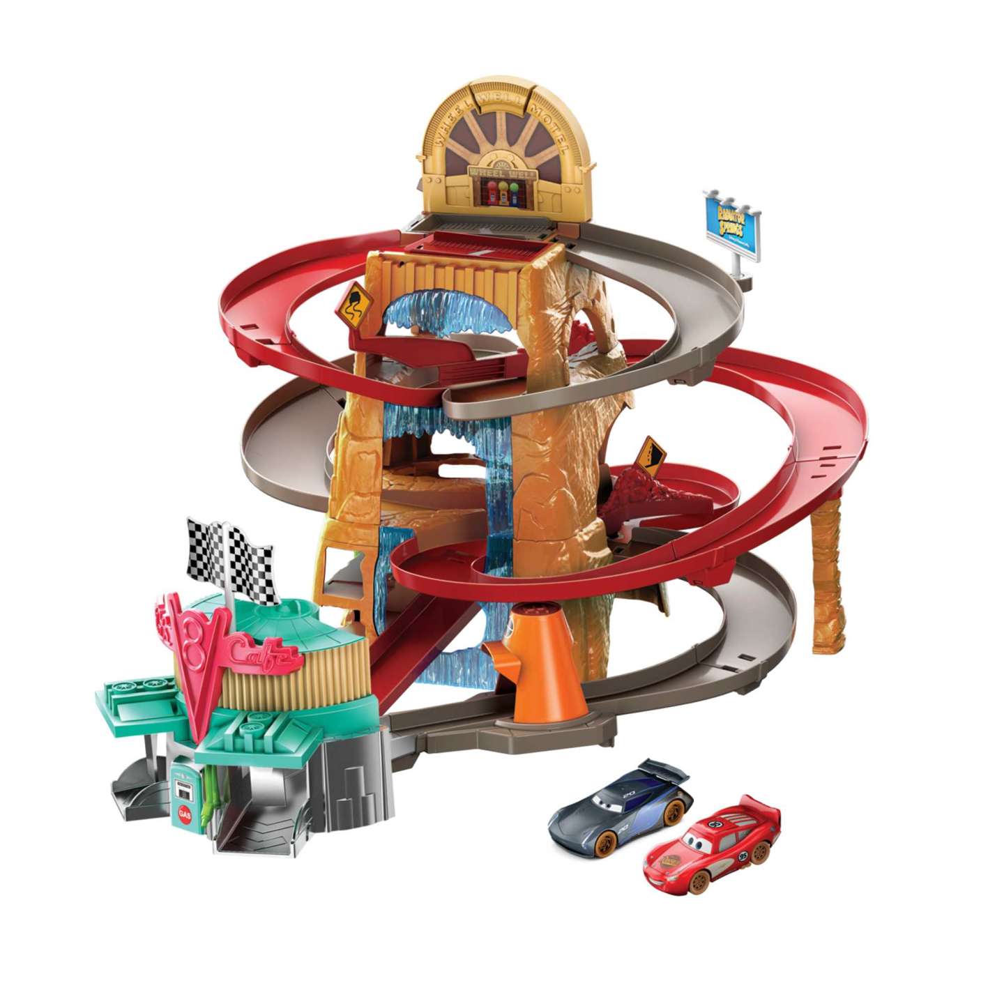ชุดของเล่นแข่งรถ Disney and Pixar Cars Radiator Springs Mountain Race Playset