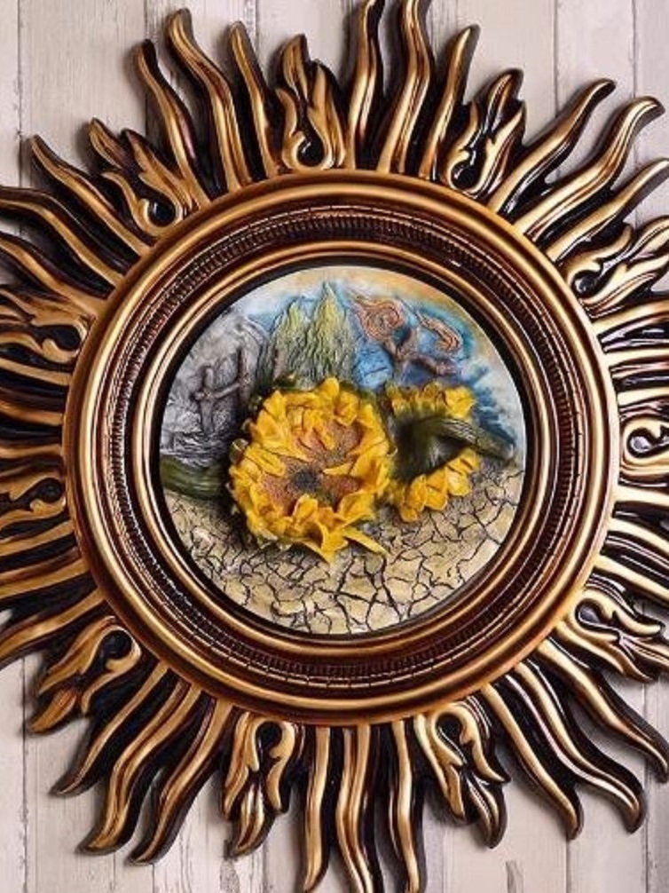 CT222G024 SOSHOKU ดอกทานตะวันตกแต่งผนัง นางฟ้า หัวกวางตกแต่งผนัง หัวกวาง ตกแต่งผนัง Nordic