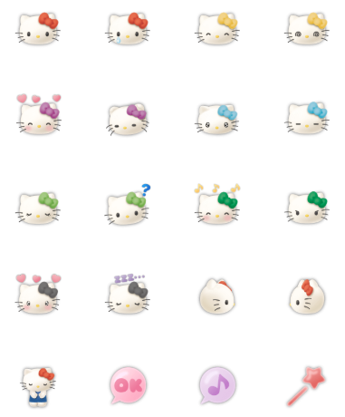 ขายอิโมจิไลน์ Hello Kitty 50th อิโมจิ