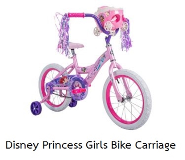 Huffy 16 inch Girls Disney Princess Carriage Bike จักรยานเด็ก 4 ล้อ ลายเจ้าหญิง ขนาด 16 นิ้ว