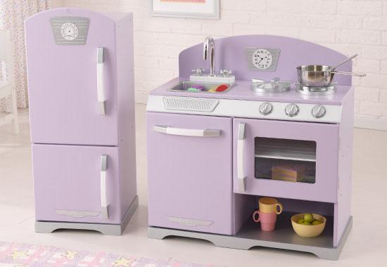Kidkraft lavender retro kitchen & refrigerator