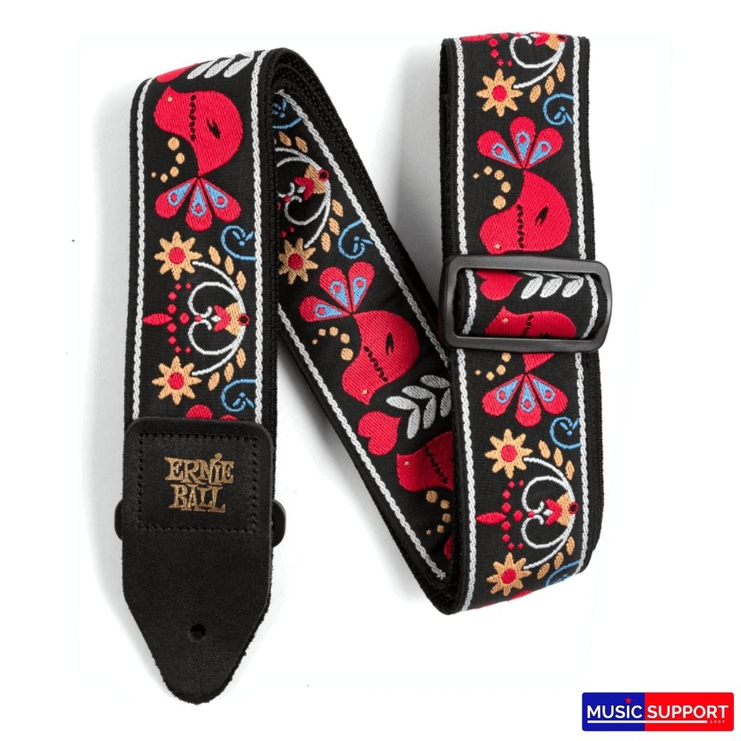 สายสะพายกีตาร์ ERNIE BALL REDBIRD RISING JACQUARD STRAP