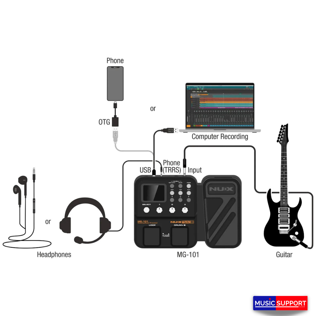 Nux MG-101 มัลติเอฟเฟค Multi Effect