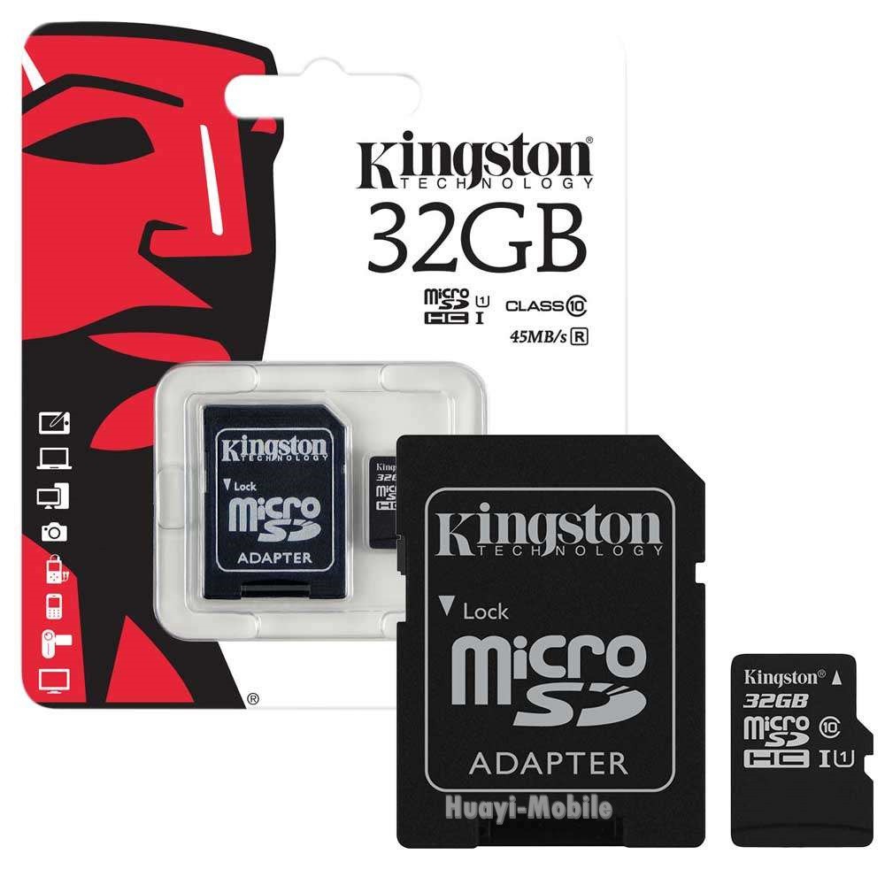 Kingston 32GB Class 10 Memory Card Micro SD SDHC คิงส์ตัน คลาส 10 เมมโมรี่การ์ด 32 GB (ของแท้)
