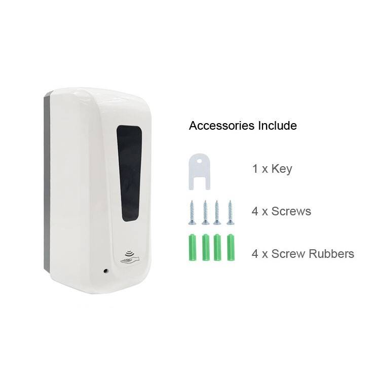 เครื่องจ่ายแอลกอฮอล์อัตโนมัติ ขนาด 1,000 มิลลิลิตร รุ่น VIP เลือกหัวสเปรย์, หัวเจล หรือหัวโฟม ได้ ใส่ถ่านได้ รับประกันศูนย์ไทย 3 เดือน