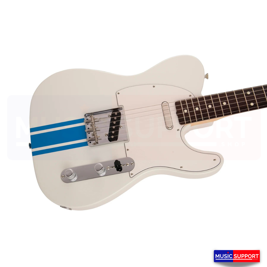 กีตาร์ไฟฟ้า FENDER 2023 COLLECTION, MADE IN JAPAN TRADITIONAL 60S TELECASTER, OLYMPIC WHITE WITH BLUE COMPETITION STRIPE