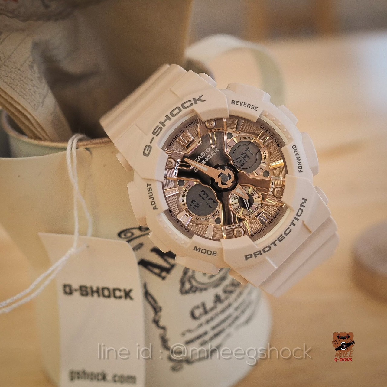 G-Shock Mini Pink Gold สีเบส GMA-S120MF-4A