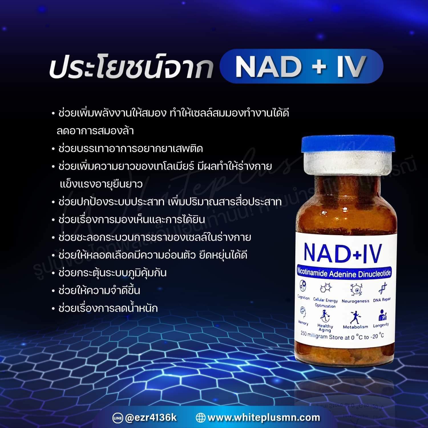 NAD+ IV อย.ไทย ( ราคาแบ่งขาย 1 ขวด )