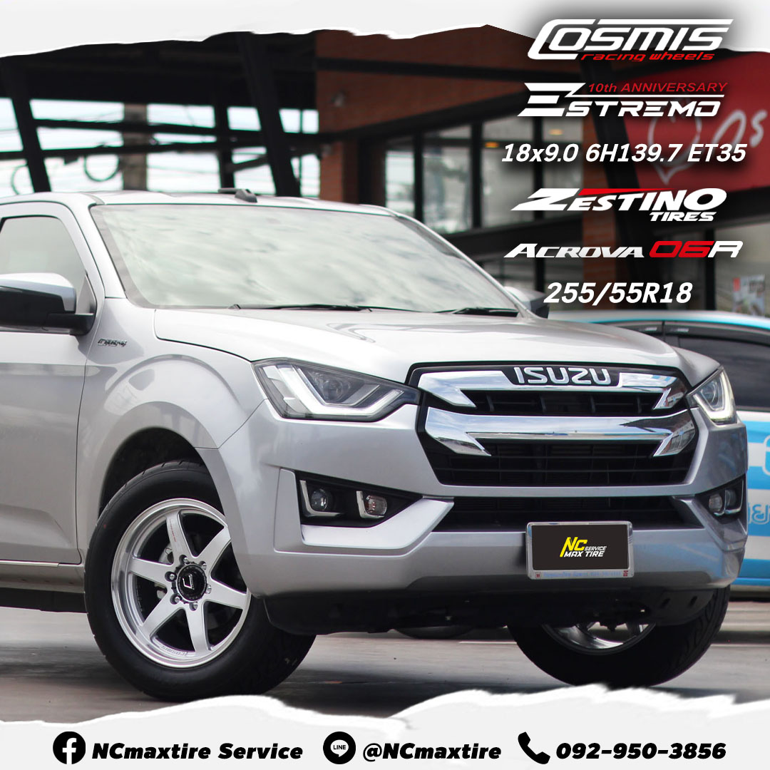 ล้อแม็กขอบ18 / Cosmis / Estremo / 10thAnniversary / 18x9.0 6H139.7 ET35 / Zestino / Acrova 06R / 255/55R18