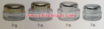 ขายส่ง ปลีก กระปุกพาสติก ฝาทึบกลม ขนาด 3g ,5g