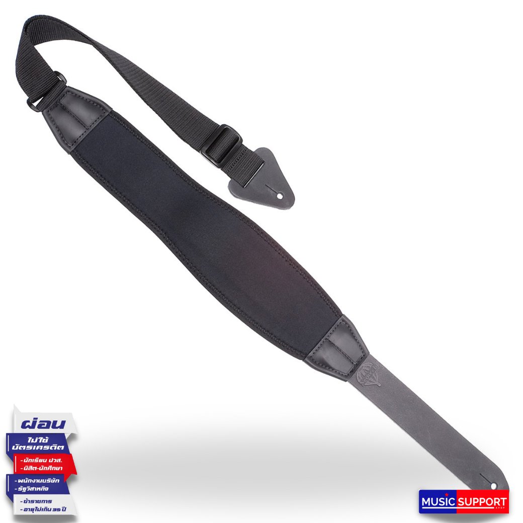 สายสะพาย OP/TECH Mega AX Guitar Strap, Black Regular