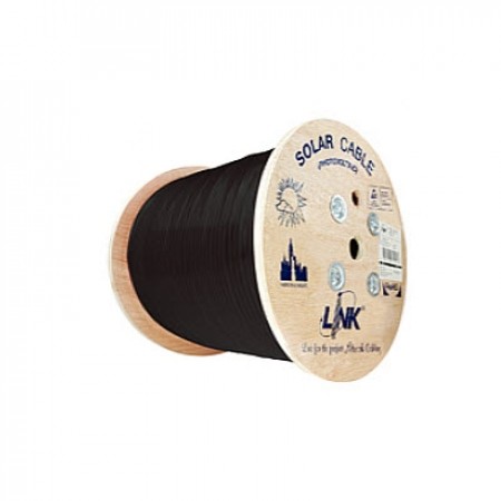 Link CB-1100AB PV Solar Cable, 62930 IEC131, H1Z2Z2-K, (1,500V), 1x10 mm² Black Color 1,000 m./Roll.