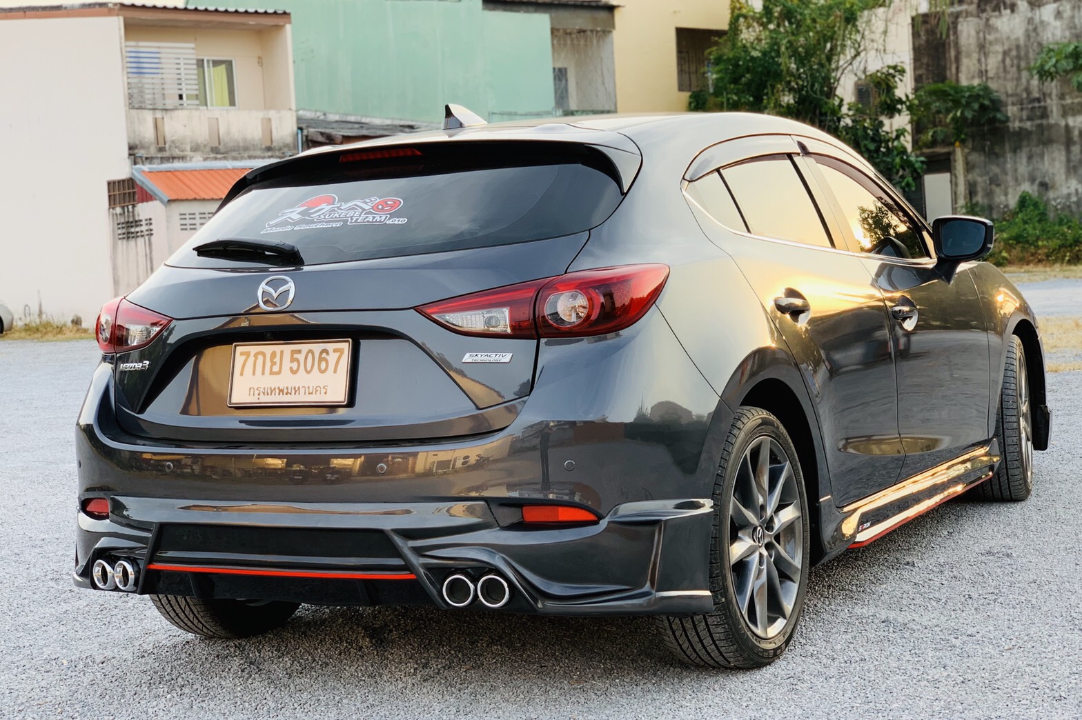 ชุดแต่งรอบคัน Mazda3 2018 2017 ทรง STROM สเกิร์ต Mazda3 Skyactiv ของแต่ง มาสด้า3 แต่งสวย ราคาไม่แรง