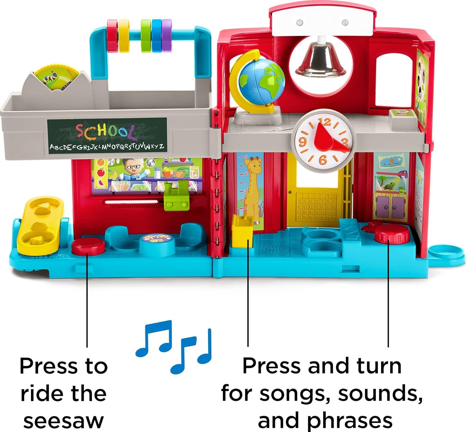 Fisher-Price Little People Friendly School Interactive Playset ของเล่นเสริมพัฒนาการ