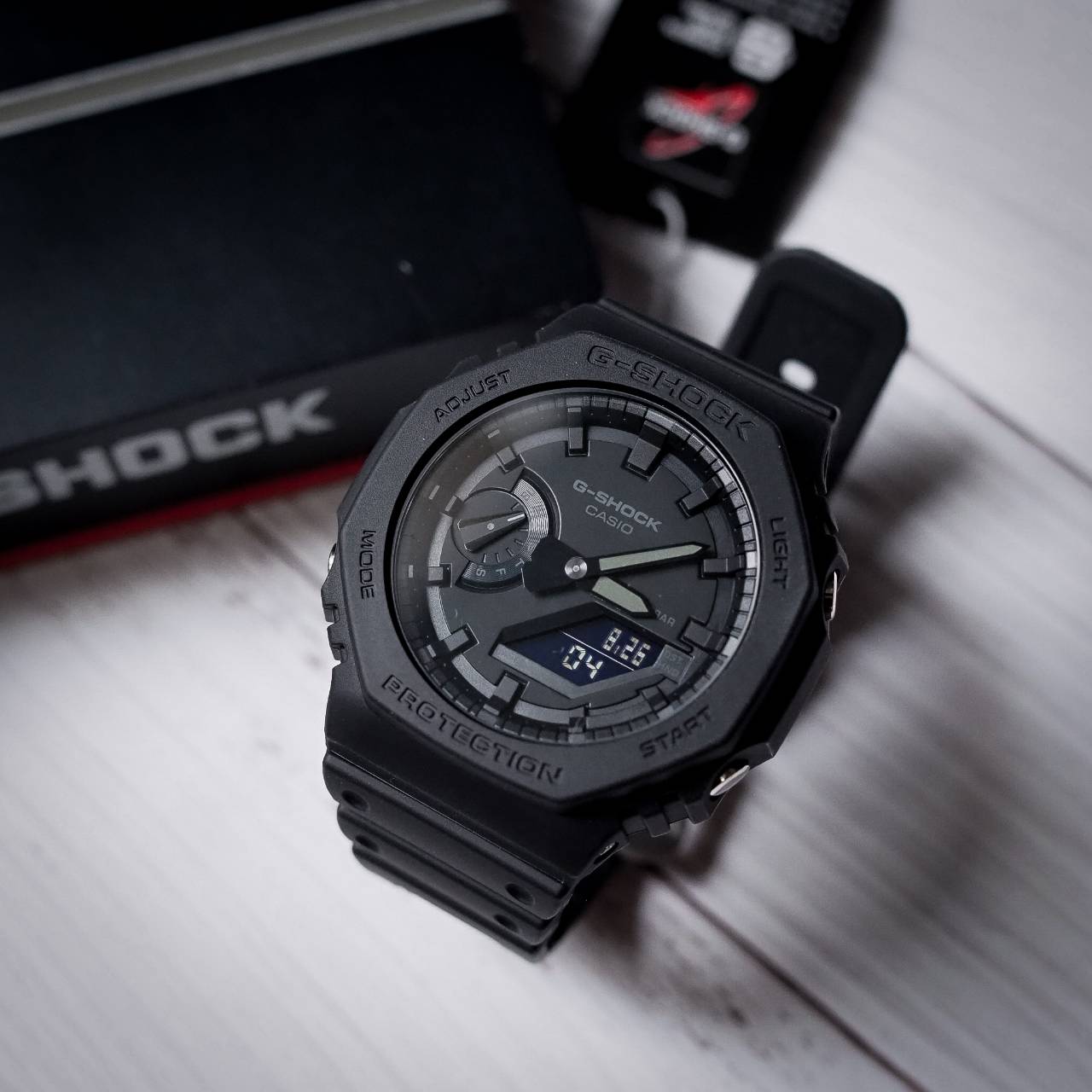 G-Shock หน้า AP รุ่น GA-2100-1A1 ดำล้วน ของแท้ ประกันศูนย์