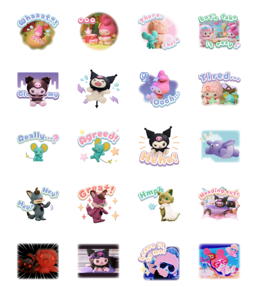 ขายสติกเกอร์ไลน์ My Melody & Kuromi