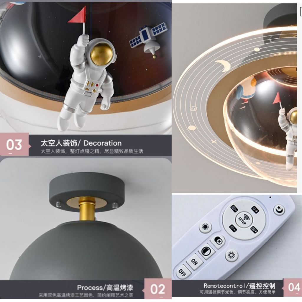 CT169A113 SOTMIA โคมไฟอวกาศ โคมไฟแต่งห้องเด็ก โคมไฟ โคมไฟติดเพดาน โคมไฟอวกาศ