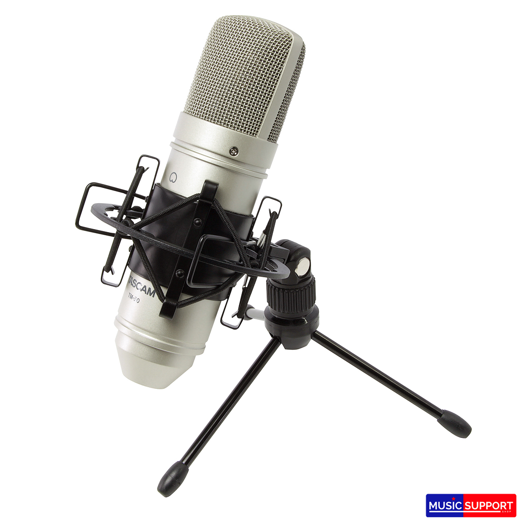 ไมโครโฟนบันทึกเสียง TASCAM TM-80 Condenser microphone Silver
