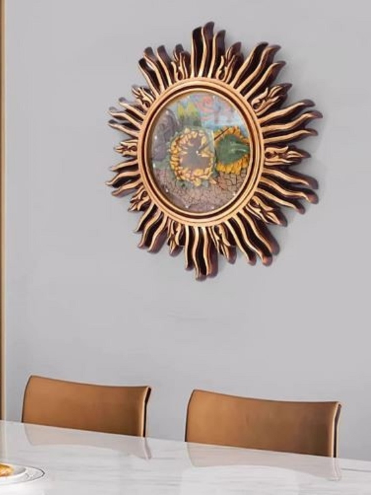 CT222C062 INTERY นาฬิกาภาพวาด Wall Clock Art นาฬิกาติดผนัง ไฟติดผนัง