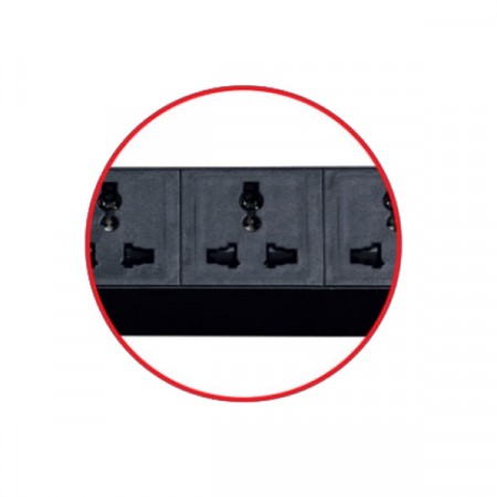 Link CH-10412 Power Distribution Unit 12 Universal Outlet (Circuit Breaker 16A + Power Plug 16A)