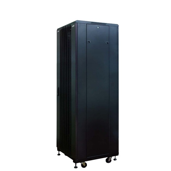 CH-60942CW LINK 19” CURVE-WAVE RACK 42U, (60 x 90 cm.) Black D60 x D90 x H207 Cm.